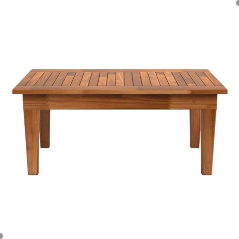 Mesa Ripada de Centro Xangai Castanho