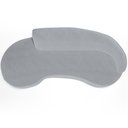 Ver imagem 3 de Sofá 3 Lugares Curvo Living Firenze Direito D02 Veludo Cinza 210cm C-317 - Lyam