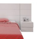 Ver imagem 5 de Cabeceira Solteiro 2 Mesas de Apoio 4 Gavetas Apogeu Mavaular