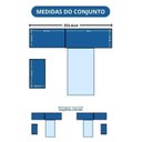 Ver imagem 3 de Guarda-Roupa Modulado 5 Peças Infinity Branco/Line/Pistache