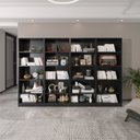 Ver imagem 1 de Kit 4 Estantes Multiuso com 20 Prateleiras com Amplo Espaço Espresso Móveis