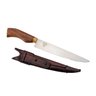 Faca artesanal campeira 8" inox 32cm cabo madeira Imbuia 01 - 1