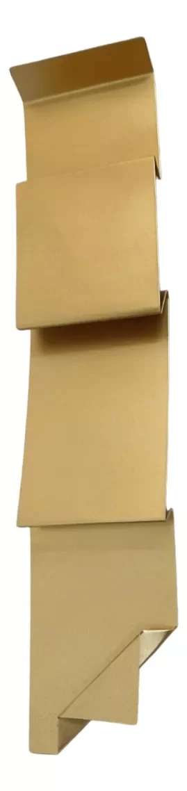 Decoração Escultura de Parede em Metal Casa Exclusivo no Brasil Home Decor Dourado - 1