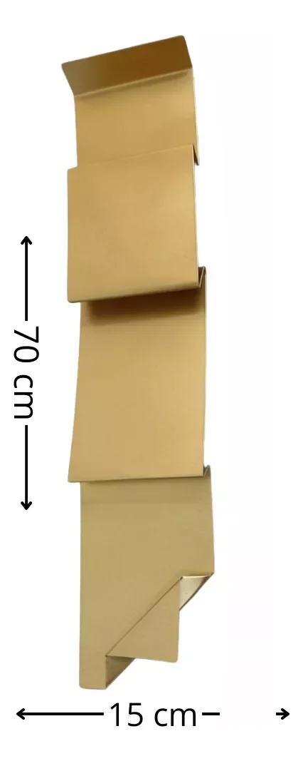 Ver imagem 2 de Decoração Escultura de Parede em Metal Casa Exclusivo no Brasil Home Decor Dourado