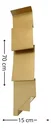Ver imagem 2 de Decoração Escultura de Parede em Metal Casa Exclusivo no Brasil Home Decor Dourado