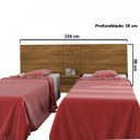 Ver imagem 3 de Cabeceira Solteiro para 2 Camas 1 Mesa de Apoio 2 Gavetas Apogeu Mavaular