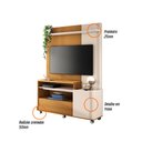 Ver imagem 3 de Home Theater Magali para Sala/ Escritório Off White Cinamomo - Bela Móveis