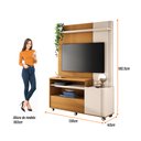 Ver imagem 4 de Home Theater Magali para Sala/ Escritório Off White Cinamomo - Bela Móveis