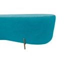 Ver imagem 5 de Puff Decorativo Alana Suede Azul Turquesa