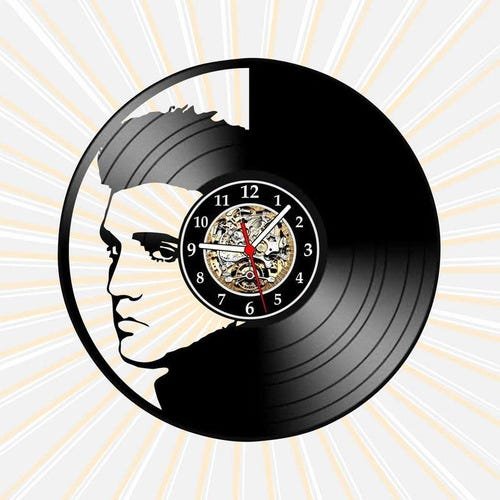Relógio Parede Elvis Presley Bandas Rock 50 Vinil Lp Decor - 1