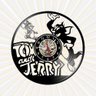Relógio Tom Jerry Desenho Filmes Infatil Tv Nerd Vinil Lp - 1