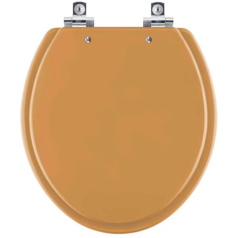 Assento Sanitário Soft Close Lirio Amarelo Terra para Vaso Celite