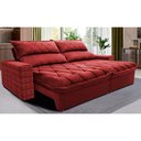Ver imagem 1 de Sofá Retrátil e Reclinável 2,35m Molas Ensacadas Cama inBox Elegance com ThermoGel Velusoft