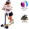 Patinete Led Juvenil Laranja Radical Unissex Suporta 80Kg - 3