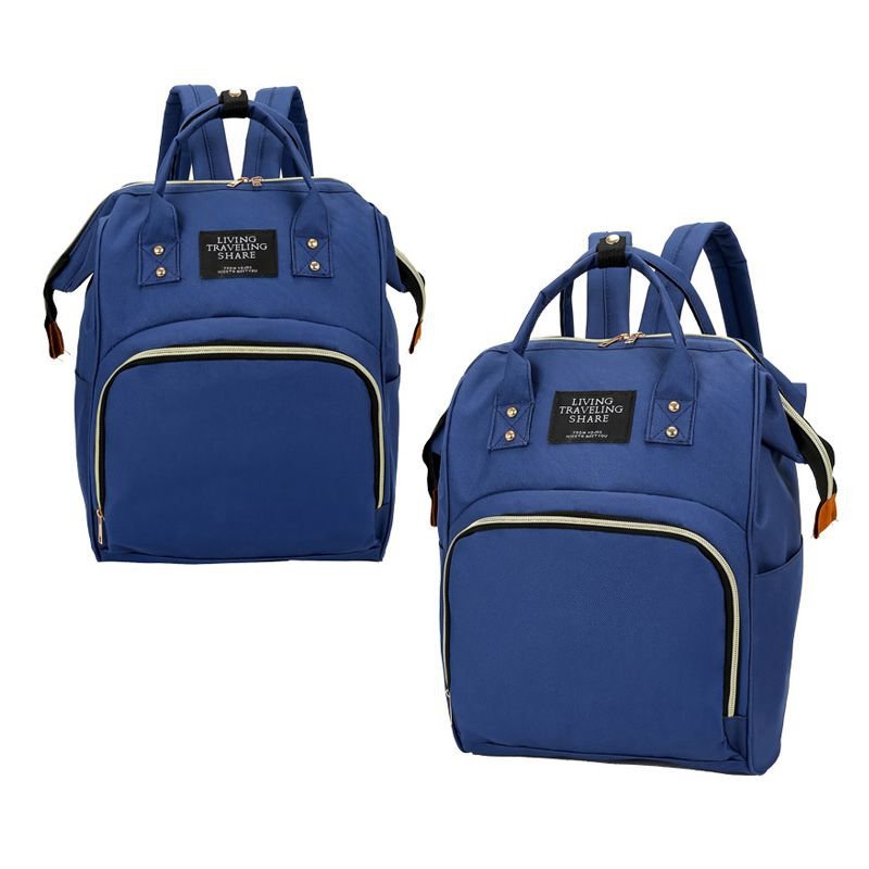 Mochila Mala Bolsa Maternidade Multiuso Multifuncional Mamadeira Azul:Único/Azul/Unissex