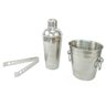Kit Bar Inox Coqueteleira 500 Ml Balde De Gelo e Pegador 3 Peças Art House - 1