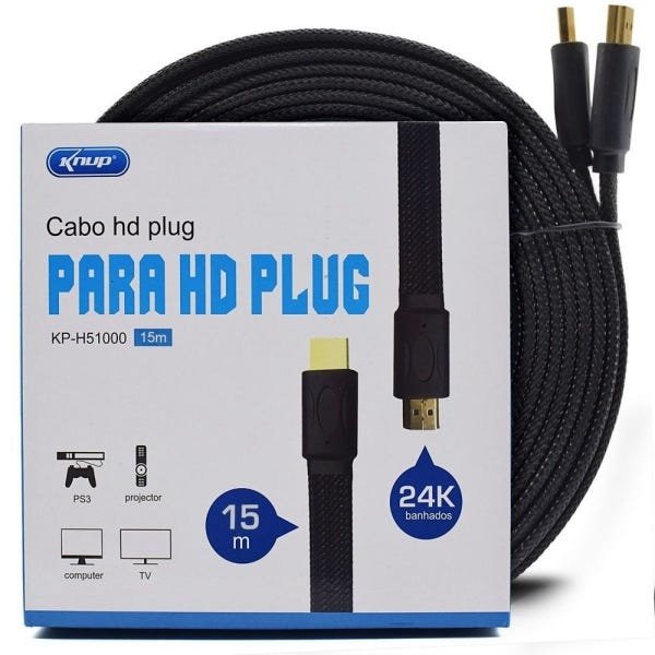 Cabo Hdmi 15 Metros Knup - 3