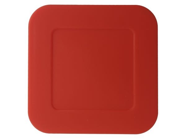 Cinzeiro de Silicone Quadrado Não Queima Não Quebra Resistente Em Borracha:Vermelho - 4