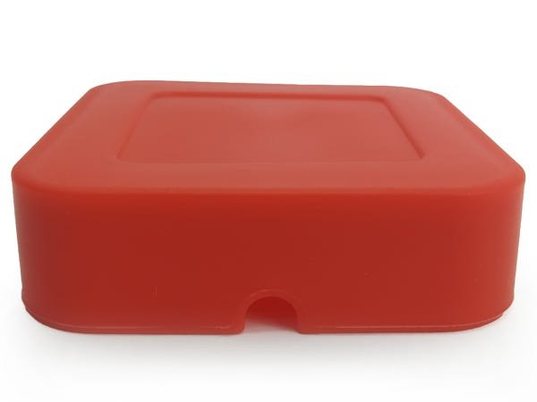 Cinzeiro de Silicone Quadrado Não Queima Não Quebra Resistente Em Borracha:Vermelho - 5