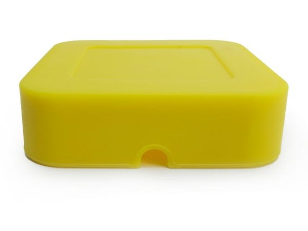 Cinzeiro de Silicone Quadrado Não Queima Não Quebra Resistente Em Borracha:Amarelo - 5