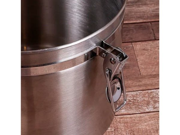 Conjunto De Potes Hermético Em Inox Tampa Acrílico Com Trava 4 Peças Art House - 6