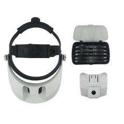 Super Lupa de Cabeça Profissional Com 5 Lentes De aumento e 2 Super Leds - 2 Super Lupa de Cabeça Profissional Com 5 Lentes De aumento e 2 Super Leds - 2