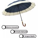 Ver imagem 5 de Guarda-chuva 16 Varetas Extra Grande Automático Azul