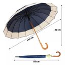 Ver mais imagens de Guarda-chuva 16 Varetas Extra Grande Automático Azul