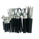 Ver mais imagens de Conjunto de Caçarola 5 Peças para Sua Cozinha Antiaderente com Tampa de Vidro e Talheres Cor: Preto
