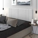 Ver imagem 2 de Cabeceira Casal Tulipa Suspensa Moderna para Quarto - 140 cm - Branco Corino