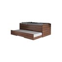 Ver imagem 1 de Cama Box Com 2 Gavetas e Cama Auxiliar Cuba Capuccino