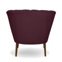 Ver imagem 5 de Poltrona Pétala Flor Decorativa Suede Bordô