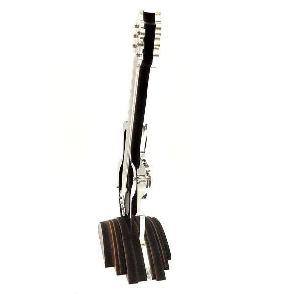 Instrumento Musical Violão Malaga Decorativo em Inox e Acrílico - 4