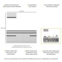 Ver imagem 5 de Armário De Cozinha Compacta Mp2109.964 Branco/preto