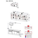 Ver imagem 4 de Armário De Cozinha Compacta Mp2109.964 Branco/preto