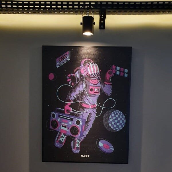 Quadro Decorativo NAUT Astronauta 90cm - 2