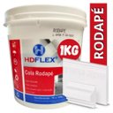 Ver imagem 4 de Cola Rodapé Hdflex Balde 1 Kg Mdf Madeira Moldura Guarnições