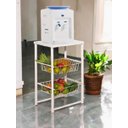 Ver imagem 4 de Fruteira Branca de Cozinha Aramada Base para Bebedouro Metal