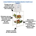 Ver imagem 5 de Fruteira Branca de Cozinha Aramada Base para Bebedouro Metal