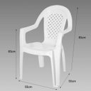 Ver imagem 5 de Conjunto de Mesa 4 Cadeiras Plastico Inovar Cestaplus Branca