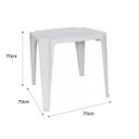Ver imagem 3 de Conjunto de Mesa 4 Cadeiras Plastico Inovar Cestaplus Branca