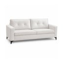 Ver imagem 1 de Sofá Sala de Estar Marselha 210cm 3 Lugares Pés em Metal Bouclê Branco M1 - Monari Design