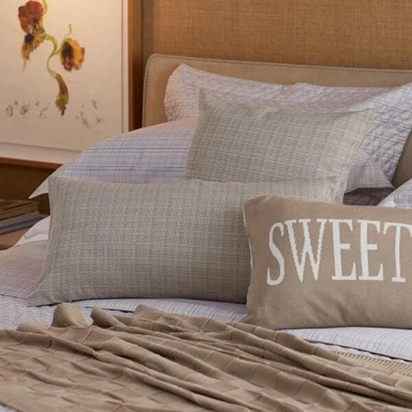 Capa Almofada Sweet Home 35x70-Marfim - 1