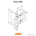 Ver imagem 2 de Fechadura Stam Externa Trava Auxiliar Tetra Par 30mm 1001 Rr Ix Cromado