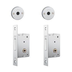 Fechadura Stam Externa Trava Auxiliar Tetra Par 30mm 1001 Rr Ix Cromado