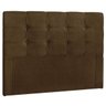 Cabeceira Casal 1.40M Clean:Suede Marrom - 2