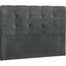 Cabeceira Casal 1.40M Clean:Suede Cinza - 2