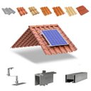 Ver imagem 1 de Kit Estrutura Suporte Fixador 2,20m Para 01 Placa Painel Solar Alumínio e Inox | Telha Cerâmica Cime