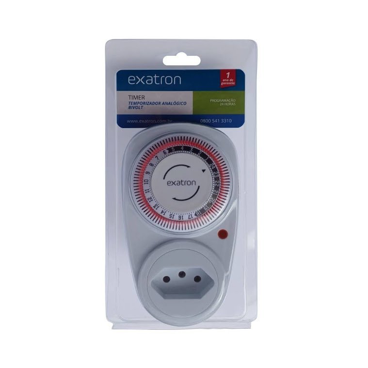 TIMER PROGRAMÁVEL HORÁRIO ANALÓGICO BIVOLT LETM4002 EXATRON - 5