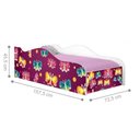 Ver imagem 3 de Mini Cama Infantil Borboleta MDF Branco com Grade de Proteção Casah